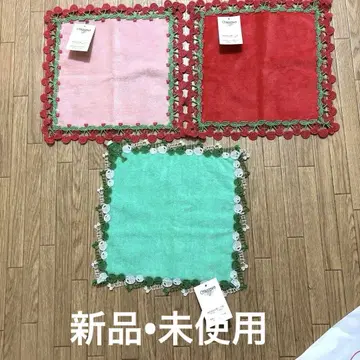 새상품 미사용 긴자와 레이스 타월 손수건 3개 세트