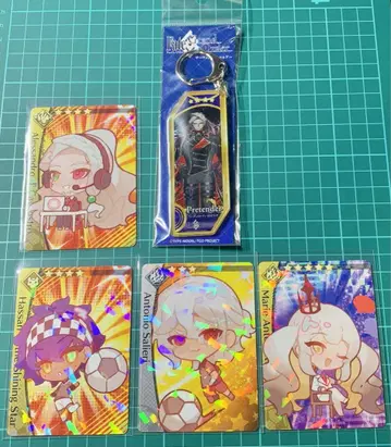 FGO 카리오스트로 이도조 키링 + 축구 카드 세트