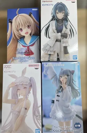 Nachoneko rurudo 슈가 츠키무라 테마리 아토리 피규어 4개