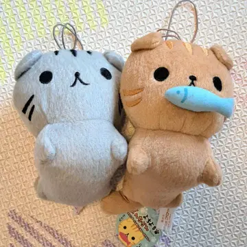 요치요치만치칸 스탠다드 S 봉제 인형 물고기 2체 세트 스트랩