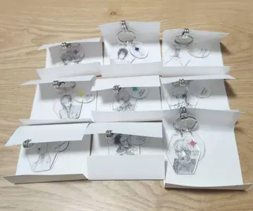 D.Gray-man 클리어 베이스 키링 9종 세트