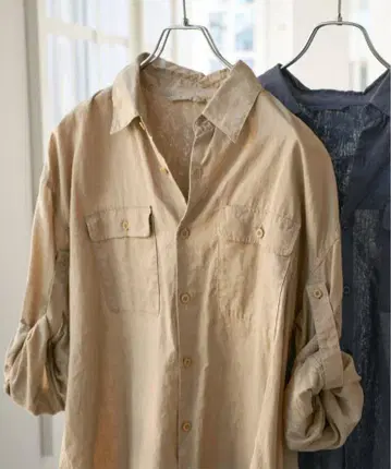Spick and Span 25SS 코튼 린넨 유틸리티 셔츠