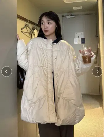 스퀘어 포켓 다운 자켓