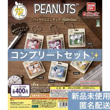 스누피 PEANUTS 패키지 미니어처 컬렉션 컴플리트 세트