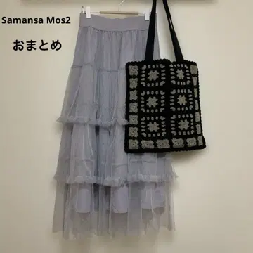 Samansa Mos2 튤 캉캉 스커트, 크로쉐 백 세트