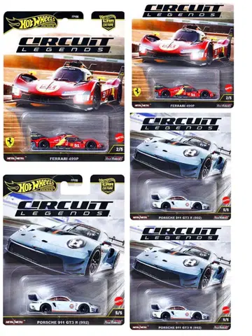 핫휠 (5개) 페라리 499P x 2, 포르쉐 911 GT3 x 3