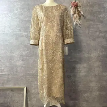 새상품 하레모드 자수 코쿤 드레스 빅 사이즈 3L 결혼식