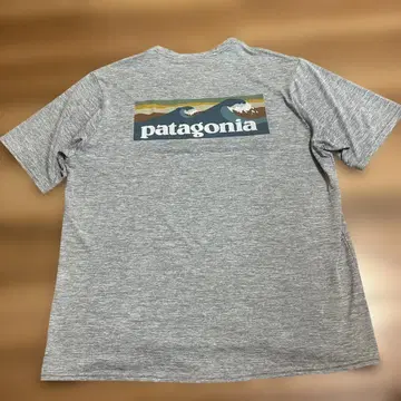 patagonia 파타고니아 p6 파도 로고 캐플린 그레이 M 사이즈
