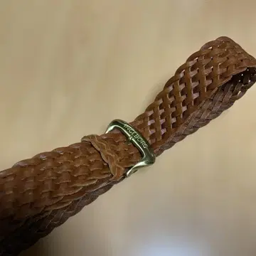 잉게보그 가죽 벨트 브라운 메쉬 벨트