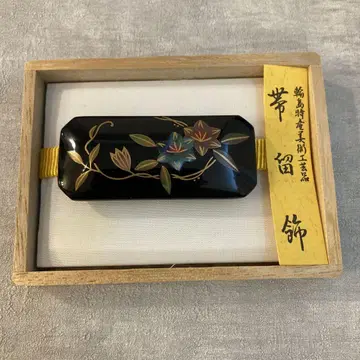 와지마 칠 오비 고정 띠 장식 와지마 특산 미술 공예품