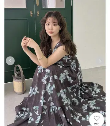 프레이 아이디 플라워 프린트 카슈쿨 원피스 2025