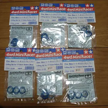 미니 사륜구동 17mm 19mm 롤러용 고무 링 세트 블루