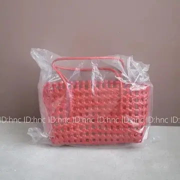 빨간색 메쉬 바스켓백 메르카도백 미사용 새상품