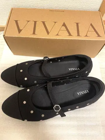 [ 박스 포함 컨디션 최상 ] VIVAIA 아몬드 토 멜리 제인 플랫슈즈