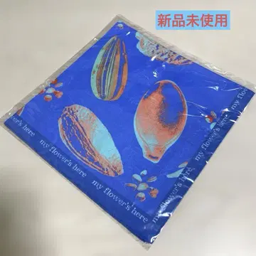 후지이 카제 새상품 my flower's here 꽃 반다나 블루 파랑