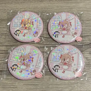 키라링 레볼루션 온라인 복권 E상 키라키라 캔뱃지 E 4개 세트