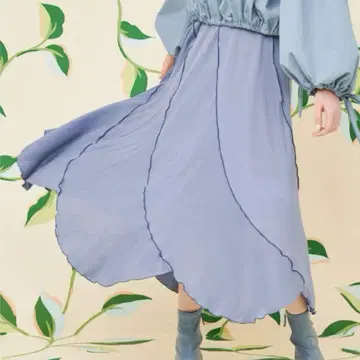 POPPY 마가렛 플리츠 스커트 아사기니뇨