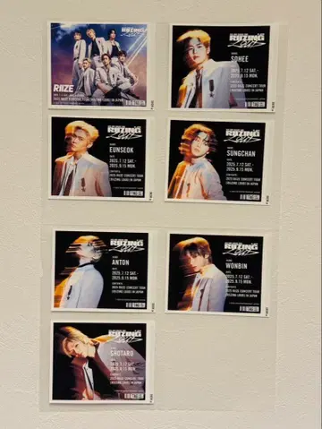 RIIZE 멤버 산토리 택 스티커