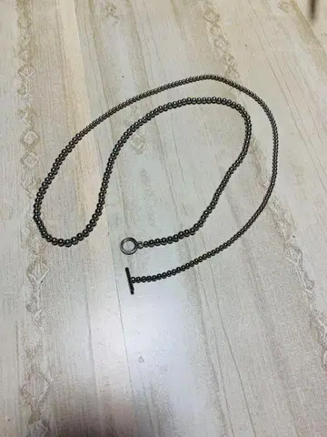 실버 볼 체인 목걸이