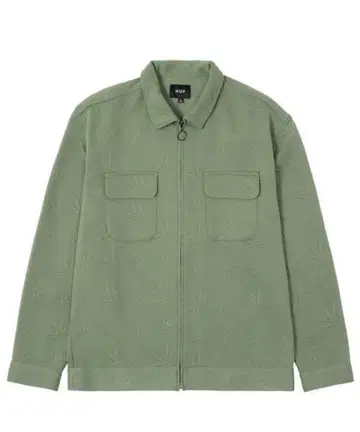 HUF PLANTLIFE Jacquard ZIP SHIRT 23aw