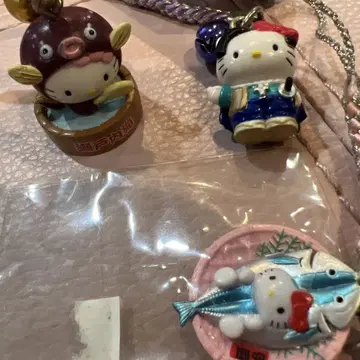 헬로키티 지역 한정 키티 스트랩 세트 아나고 아마쿠사 시로 전갱이