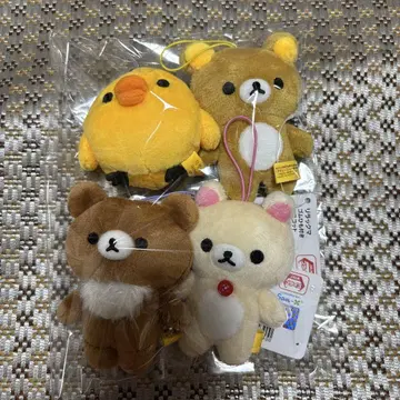 리락쿠마: [4종 세트] 밴딩 끈 포함 마스코트 [라우완