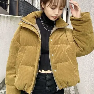 EMODA 에모다 하이넥 코듀로이 다운