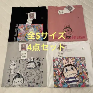 UNIQLO POPMART UT 러브브 유니클로 S 4장 세트