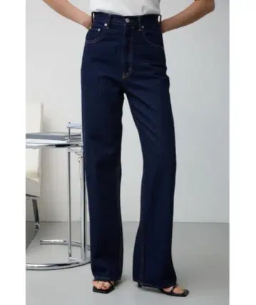 AZUL DENIM 하이웨스트 와이드 데님