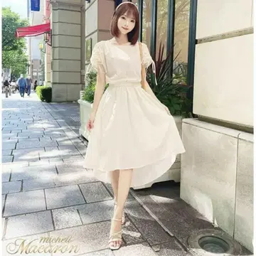 새상품급 미셸 마카롱 셔츠 원피스