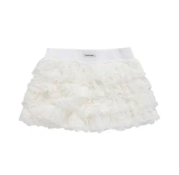 CRANK Cancan frill mini skirt_ivory