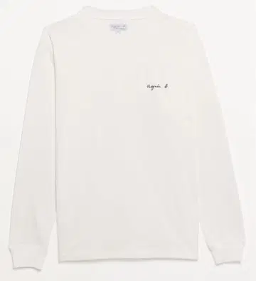 에네스베 옴 롱T agnes b. HOMME 화이트 긴팔 일본제