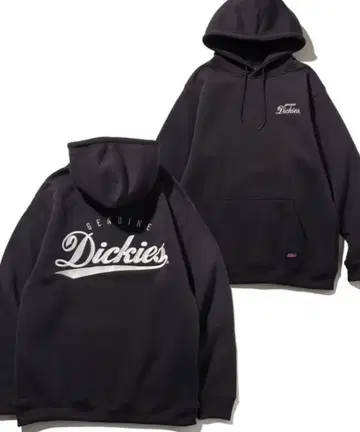 GENUINE DICKIES 속기모 백 디자인 풀오버 후드티
