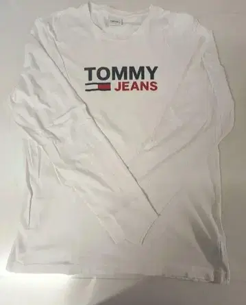 [ 묶음 할인 가능 ] TOMMY JEANS 화이트 긴팔 셔츠
