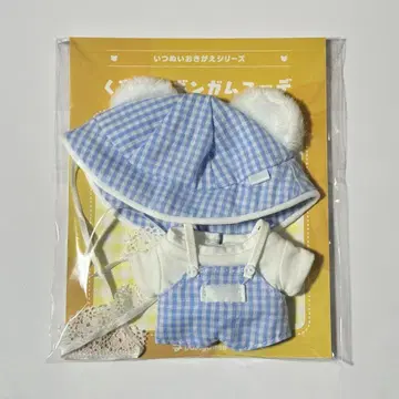 앙스타 이츠누이 옷갈아입히기 시리즈 곰귀 체크 코디 블루