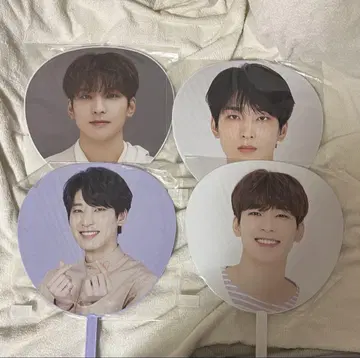SEVENTEEN WONWOO 부채 4개 세트