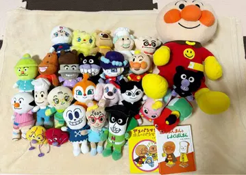 호빵맨 캐릭터 봉제 인형 그림책 세트