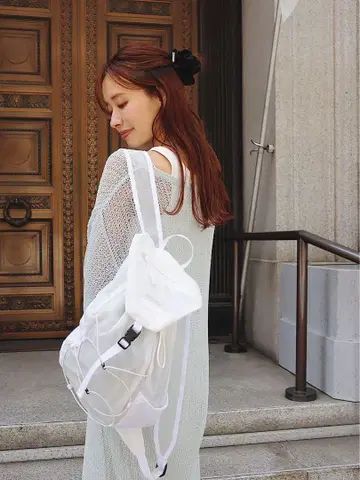 emmi 경량 패커블 백팩 화이트