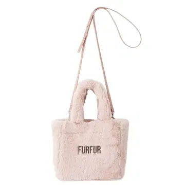 FURFUR 한정 컬러 에코 퍼 토트백 핑크