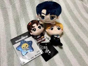 SHINee 굿즈 키링과 캔뱃지 세트