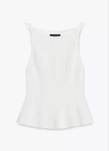 ZARA 페플럼 리본 상의
