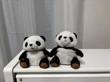 말하는 팬더 봉제 인형 2체 세트