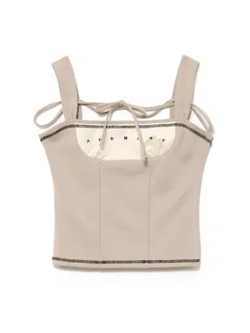 Andmary Luca stitch tops beige