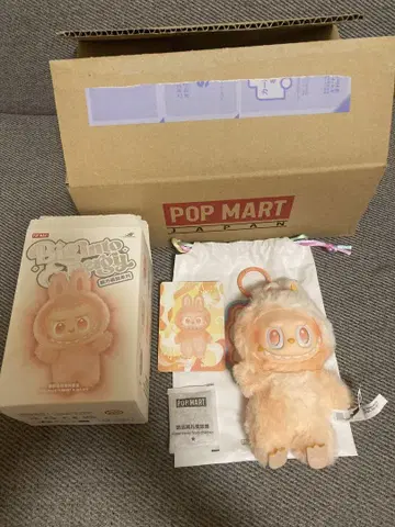 energy popmart 라브브 Labubu 오렌지 키링 정품