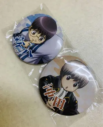 은혼 JF 유년기 레어 캔뱃지 세트 오키타 소고 신파치 회장 한정판