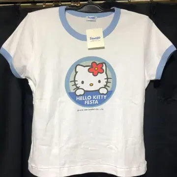 헤이세이 레트로 당시물 카오하나 키티 반팔 T셔츠 L 사이즈