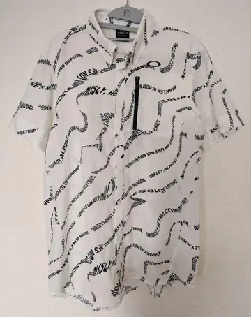 [ 가격 인하 ] OAKLEY 오클리 골프 피케 셔츠 화이트 영문