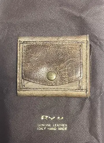 Ryu 쿠즈 삼단 폴더형 지갑 이탈리아제