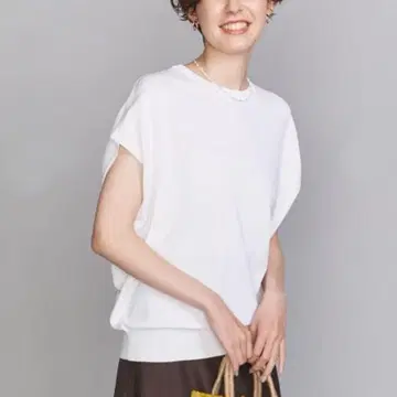 BEAUTY&YOUTH 14G 레이온 나일론 와이드 프렌치 슬리브 니트
