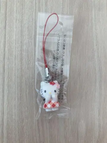 [ 초레어 ] 헬로키티 헤이세이 레트로 체크 무늬 스트랩